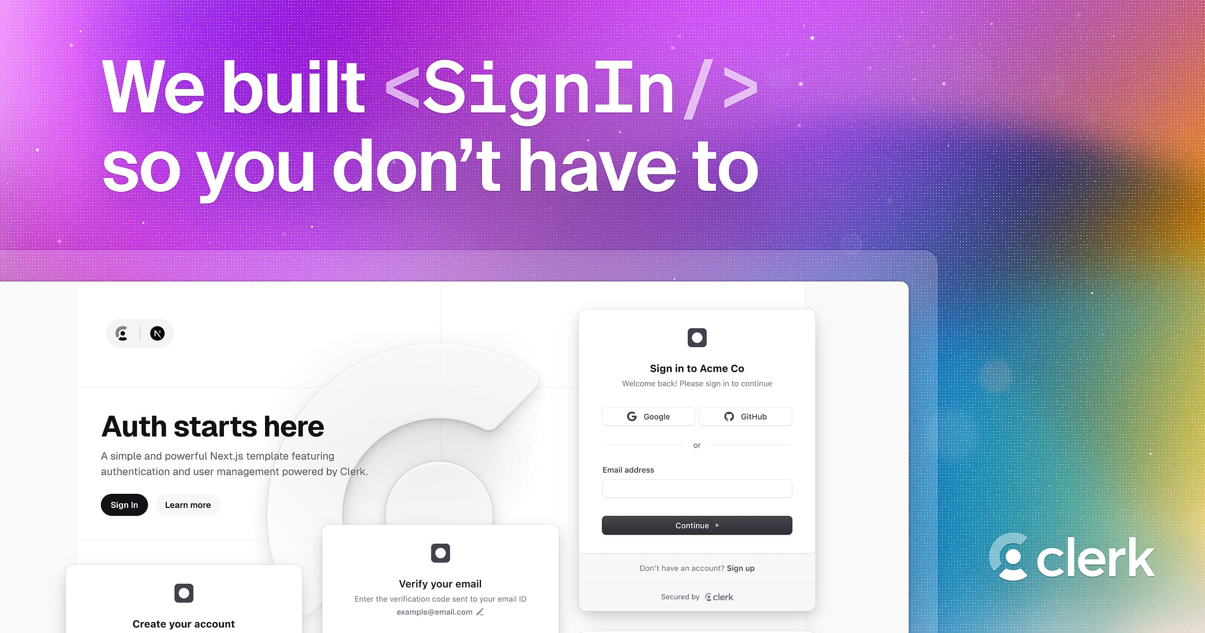 Contentful thumbnail for Clerk Authentication Starter