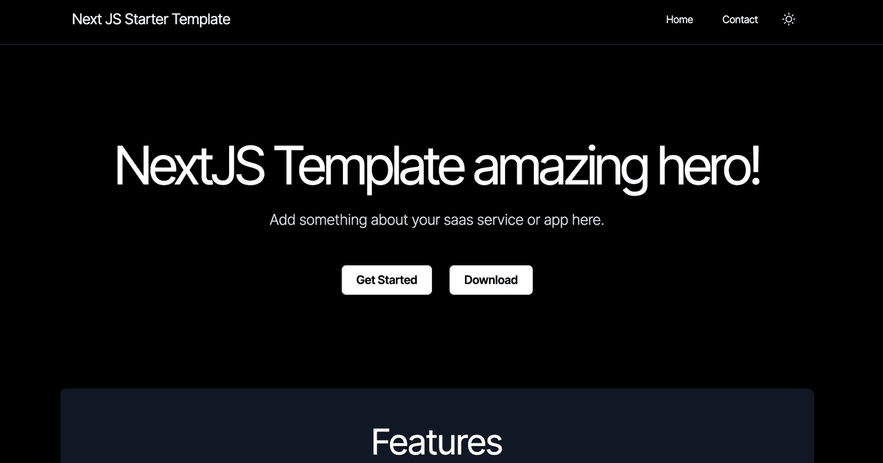 Contentful thumbnail for NextJS SaaS website Starter Template