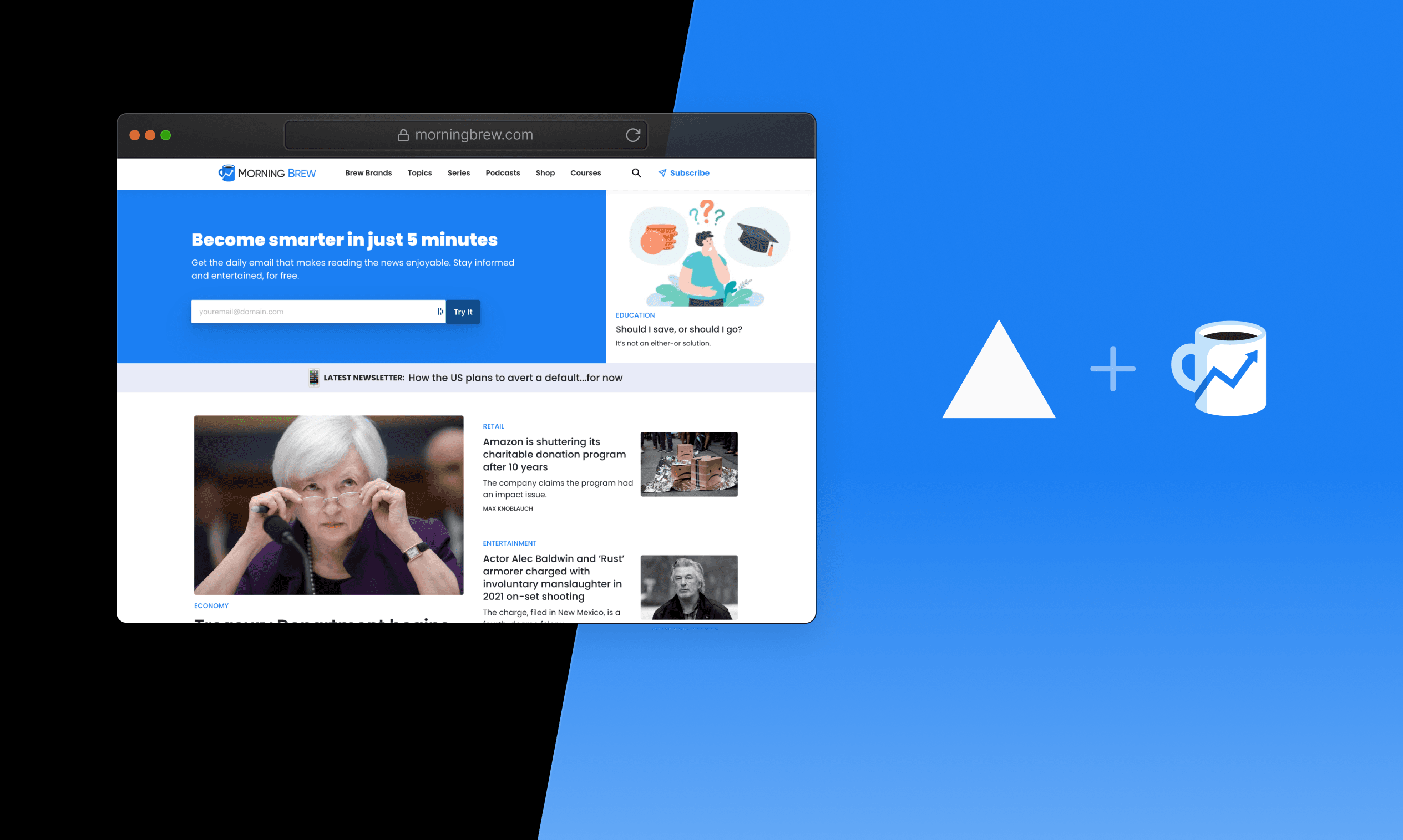 Morning Brew: From newsletter to global media brand with a frontend cloud