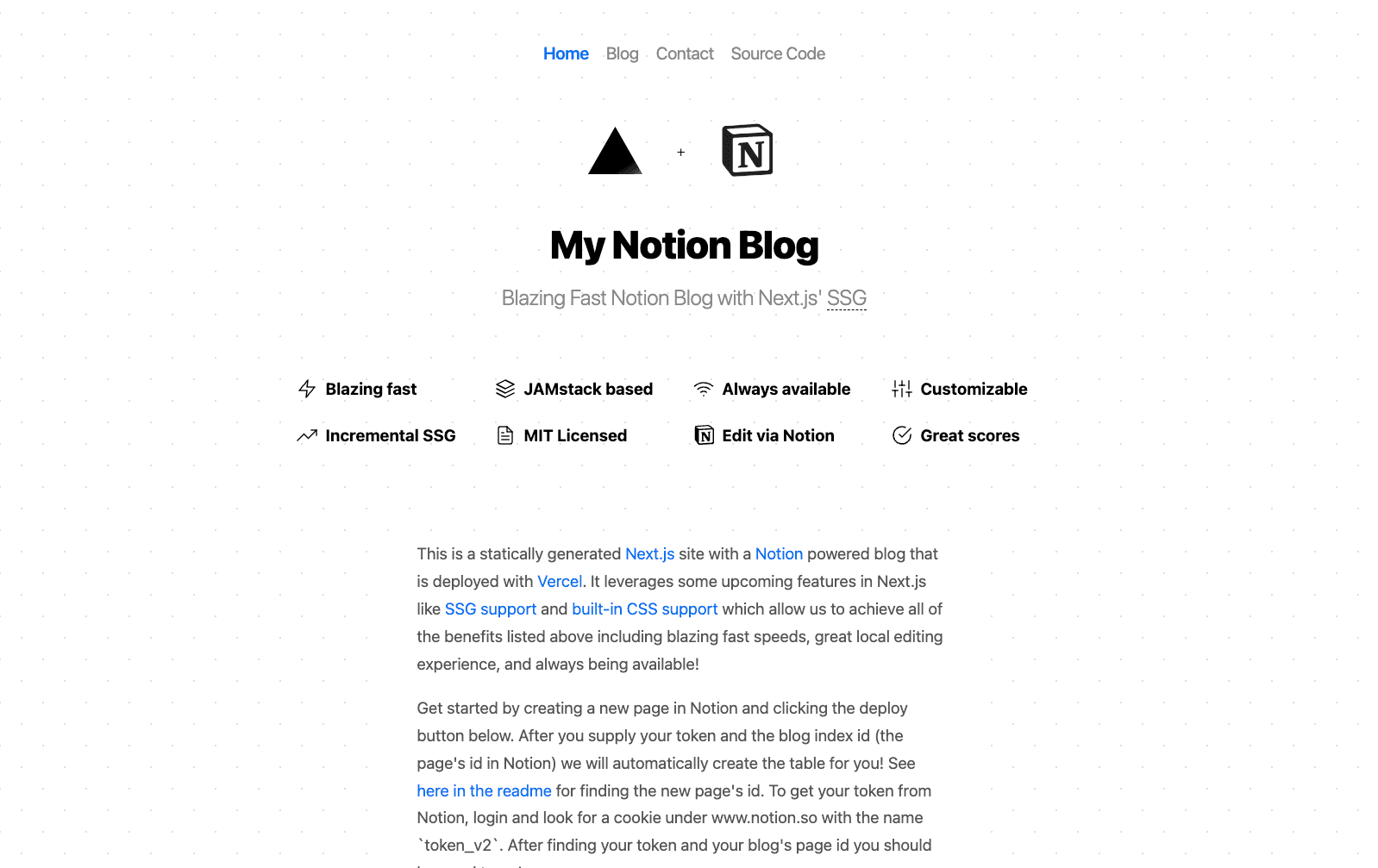 Notion-backed Next.js Blog